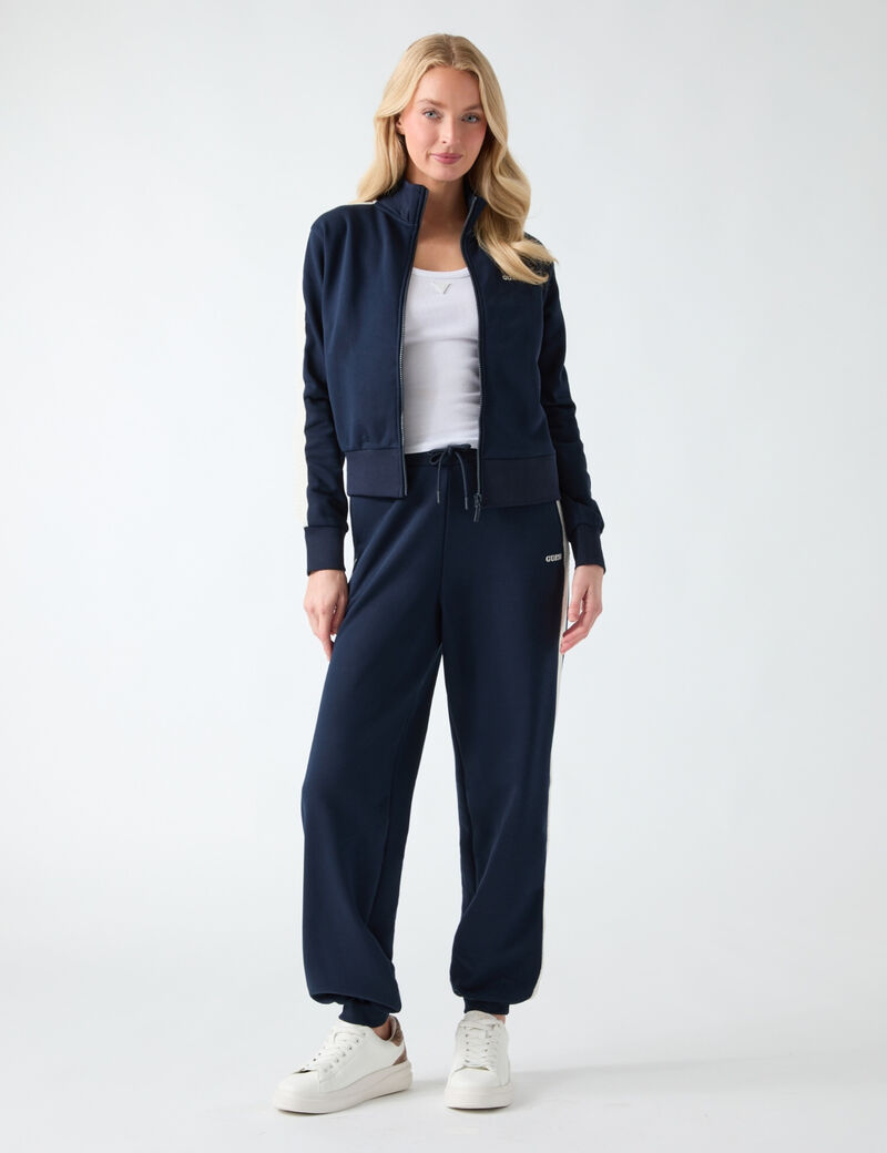 Crocheted-band joggers