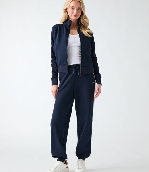 Crocheted-band joggers