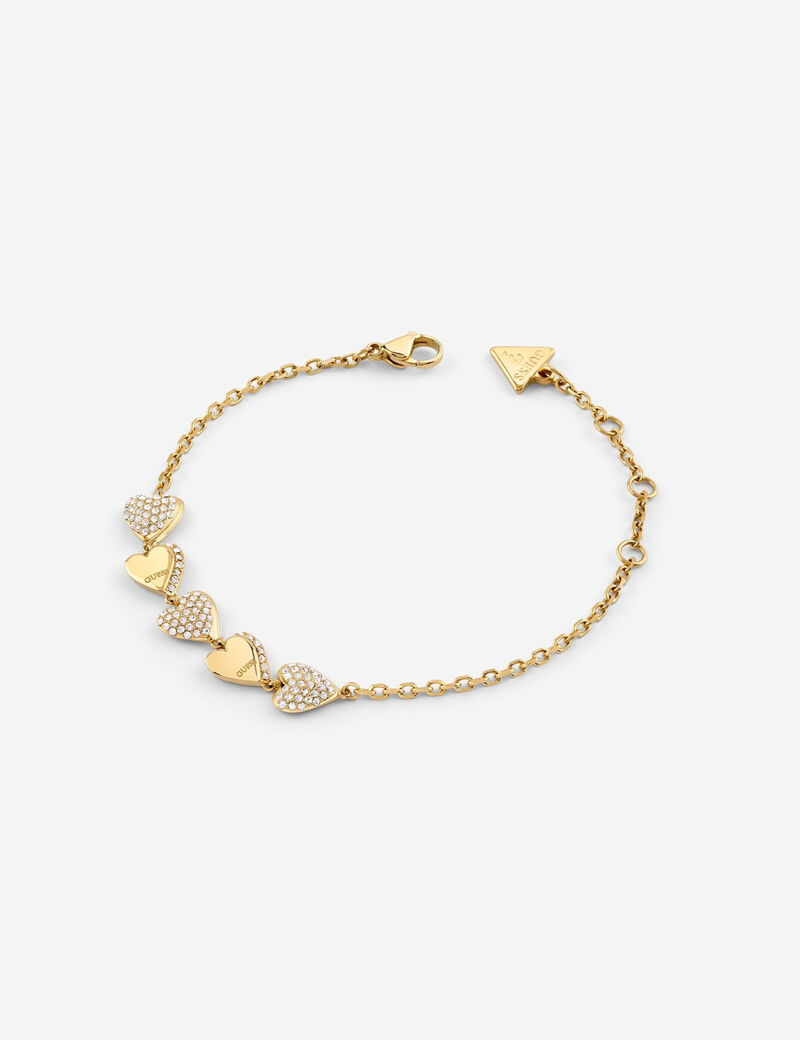8mm multi hearts pave bracelet