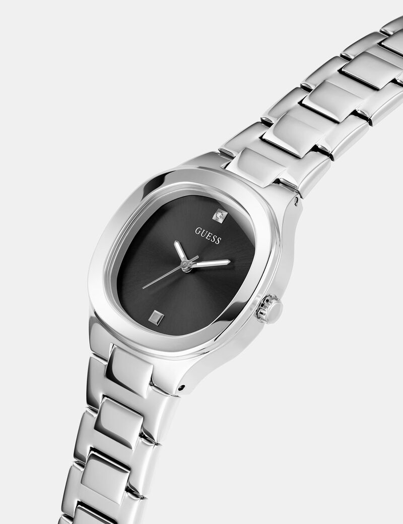 Stainless steel analogue watch