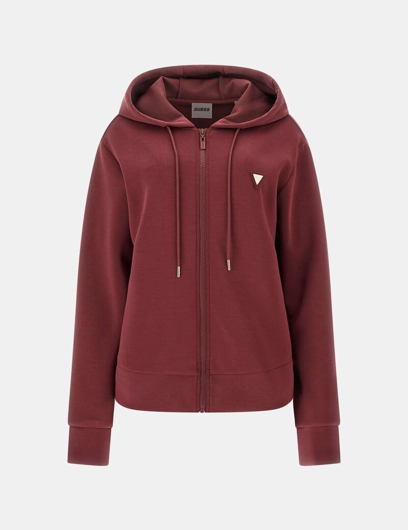 Hooded scuba sweatshirt