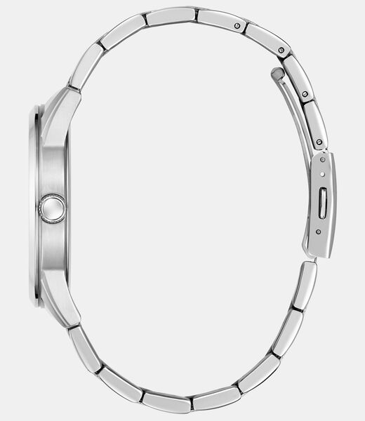 Mens Silver Tone Analog Watch