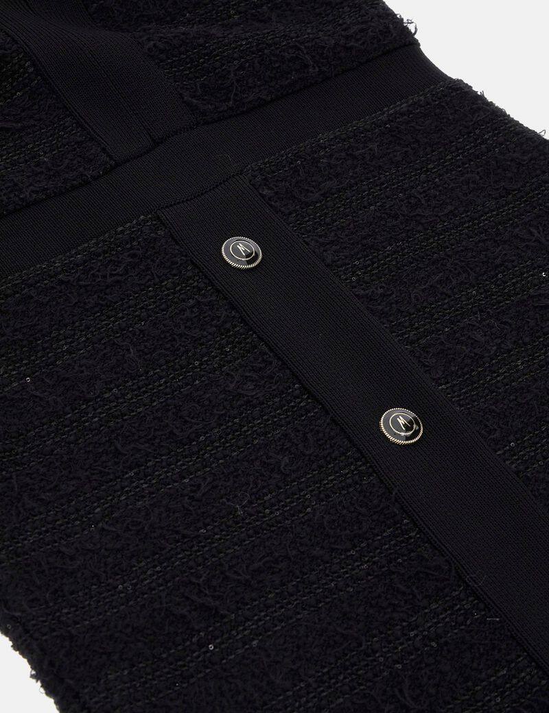 Marciano bouclé mini sweater dress