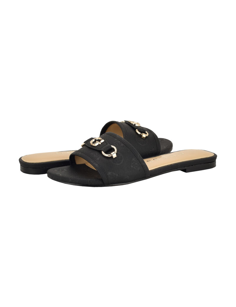 guess hammi logo slide sandals