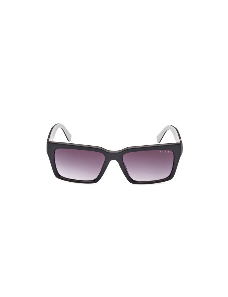 Injected Sun Glasses M Shiny Black Gradient Smoke