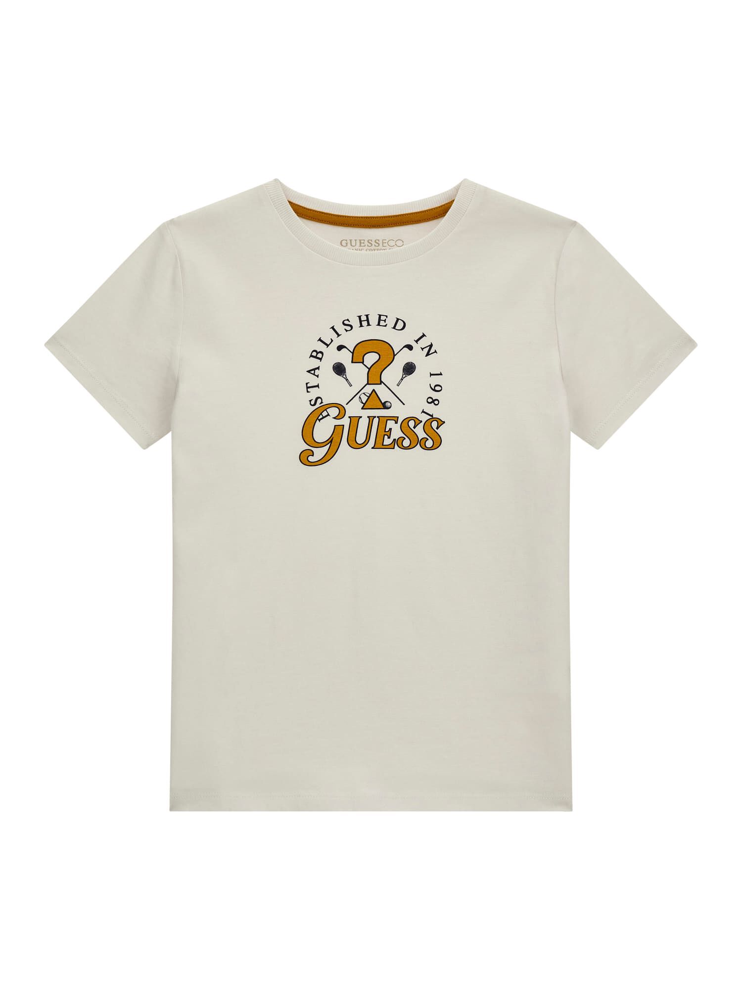 Guess gold t shirt top