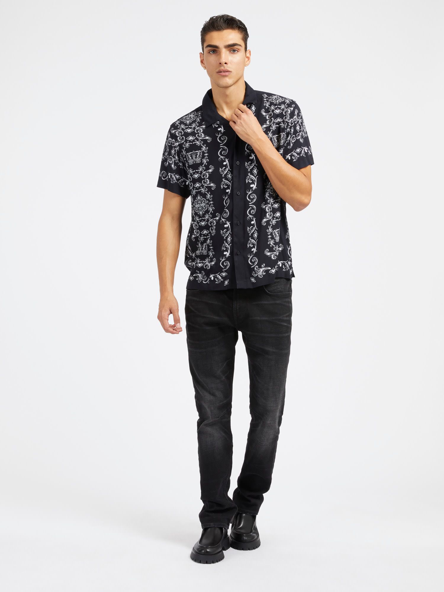 Guess slim fit shirts new arrivals