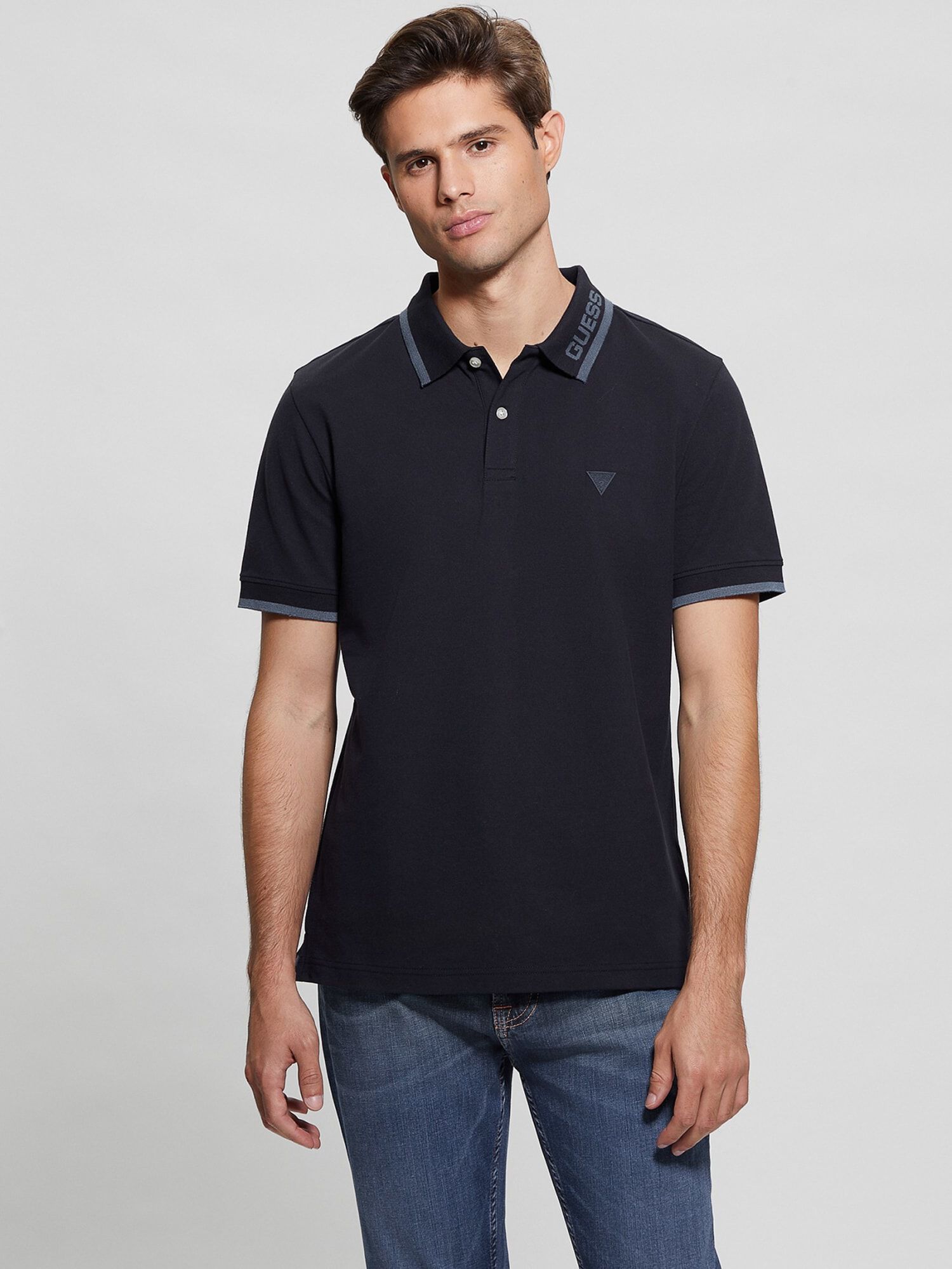 Shop GUESS Online Eco Lyle Logo Polo