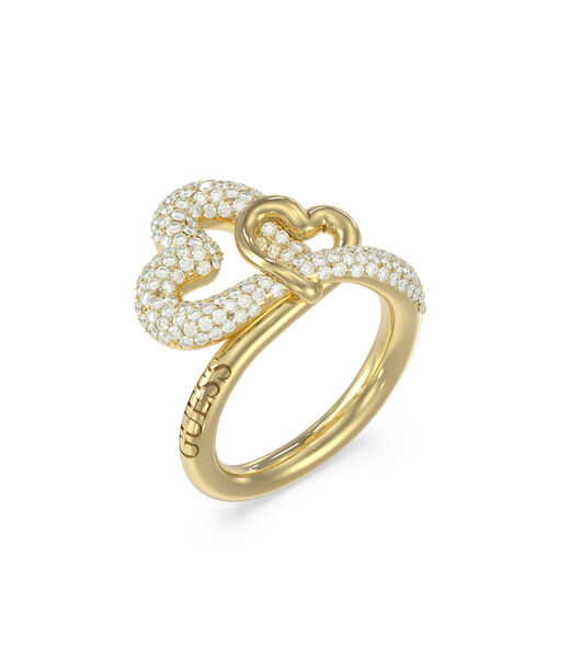 Pave hearts ring