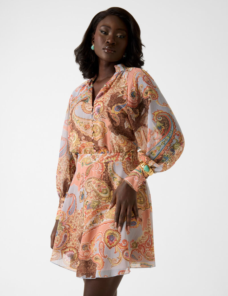 Paisley print dress&nbsp;