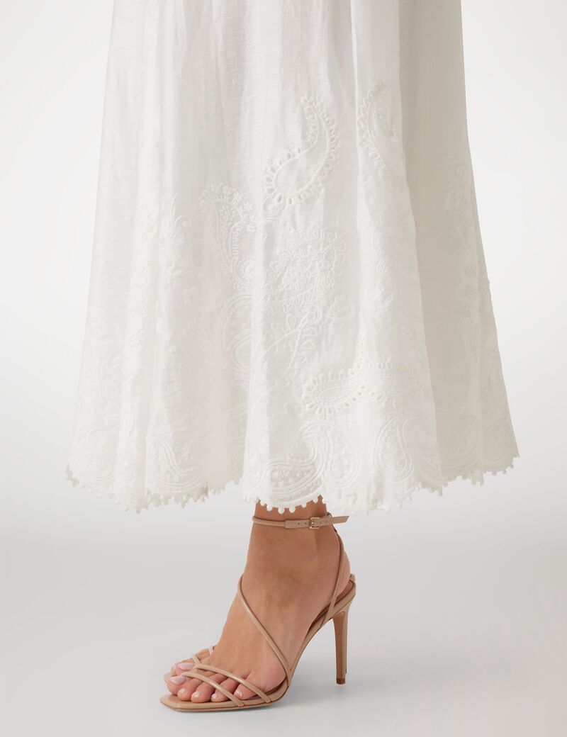 فستان مارسيانو طويل من مزيج الكتان