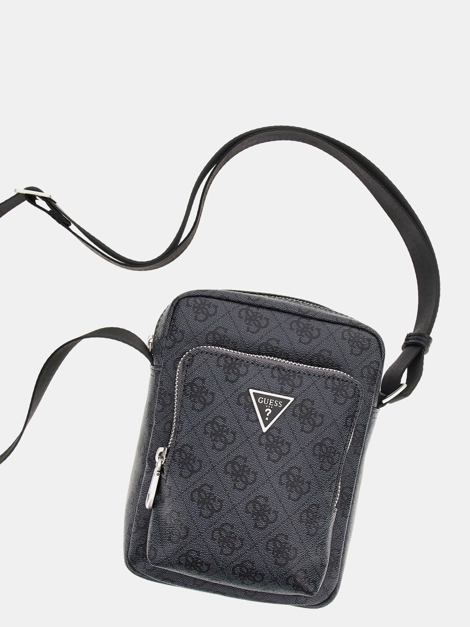 Shop GUESS Vezzola Smart 4G Logo Mini Bag, Black | GUESS UAE