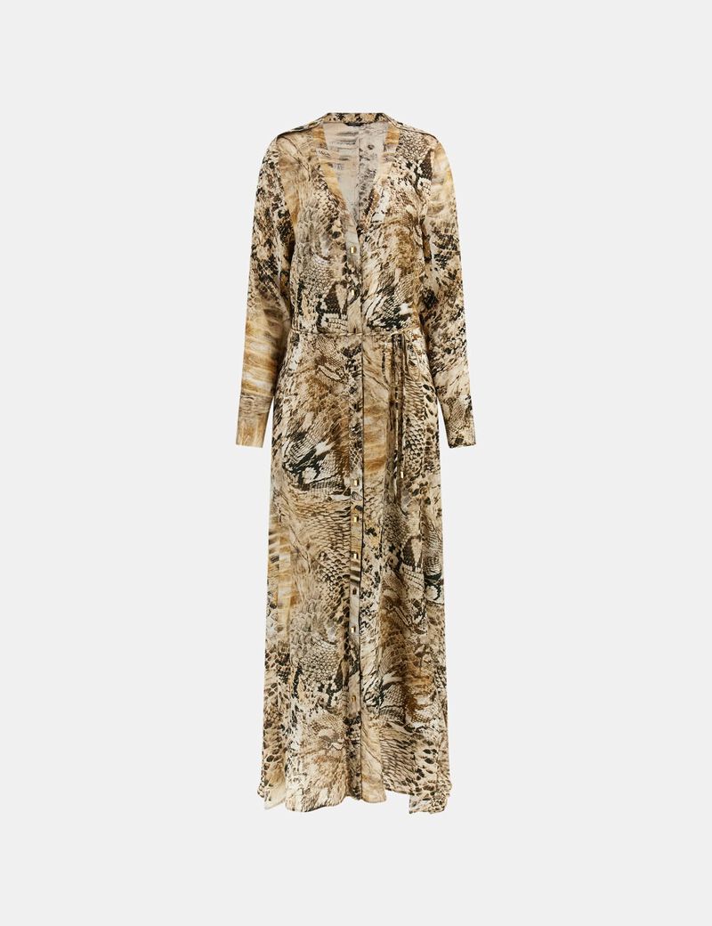 فستان مارسيانو طويل بطبعة حيوانية