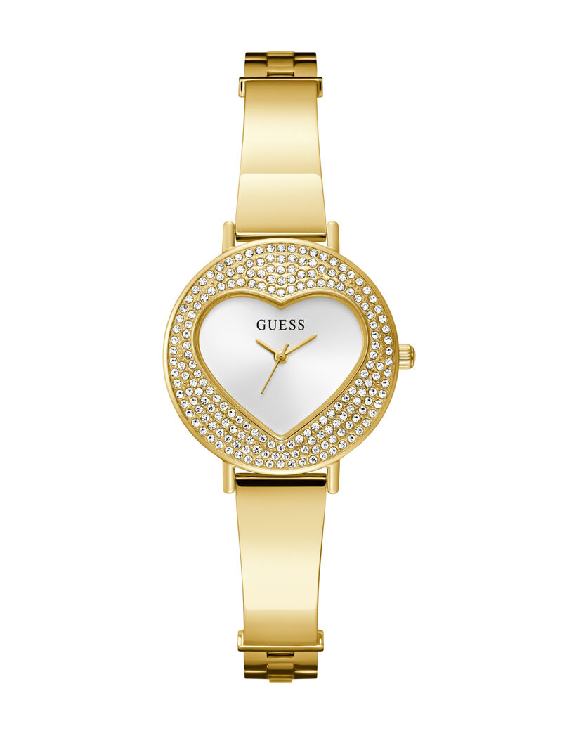 Ladies Yellow Gold Tone Round Analog Watch