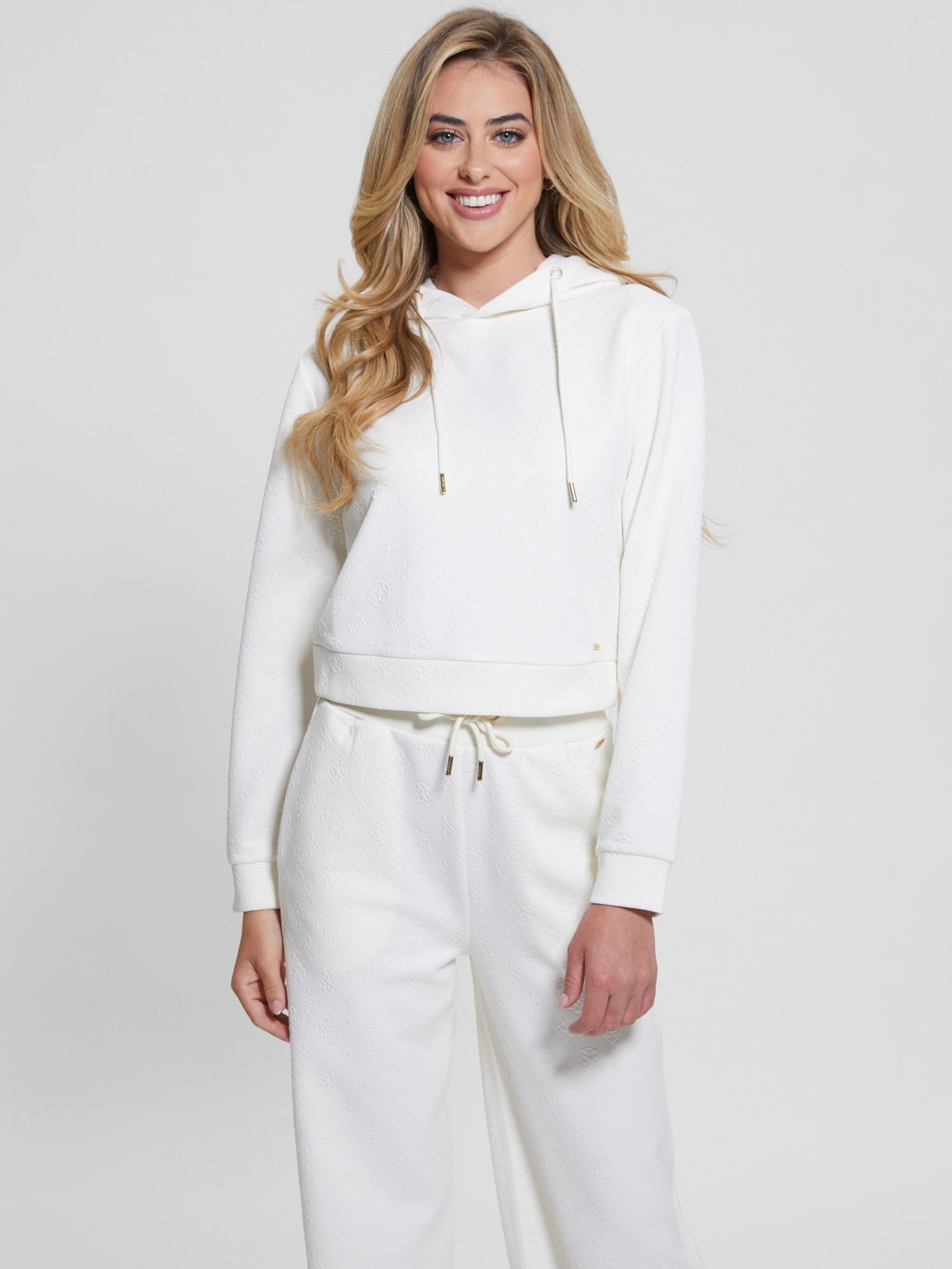 Guess crop top hoodie 2025