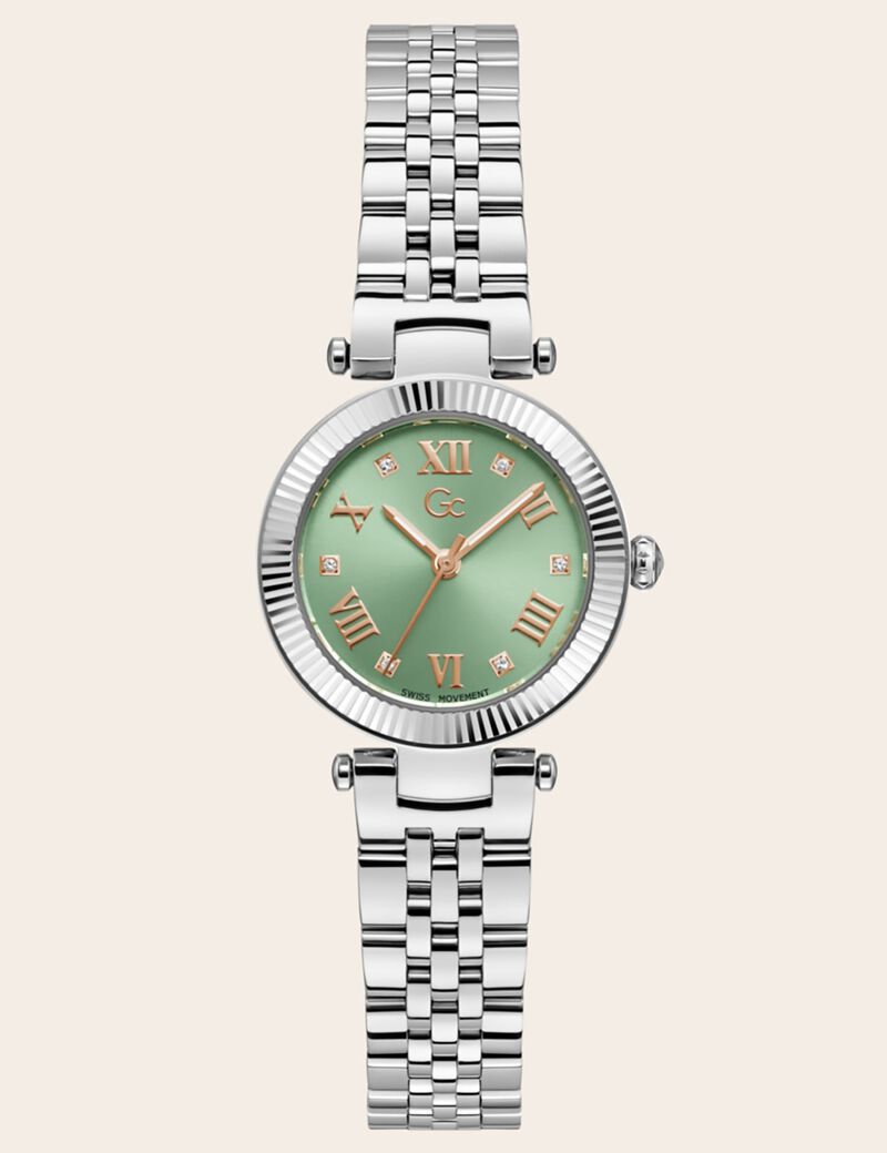 Gc steel analogue watch
