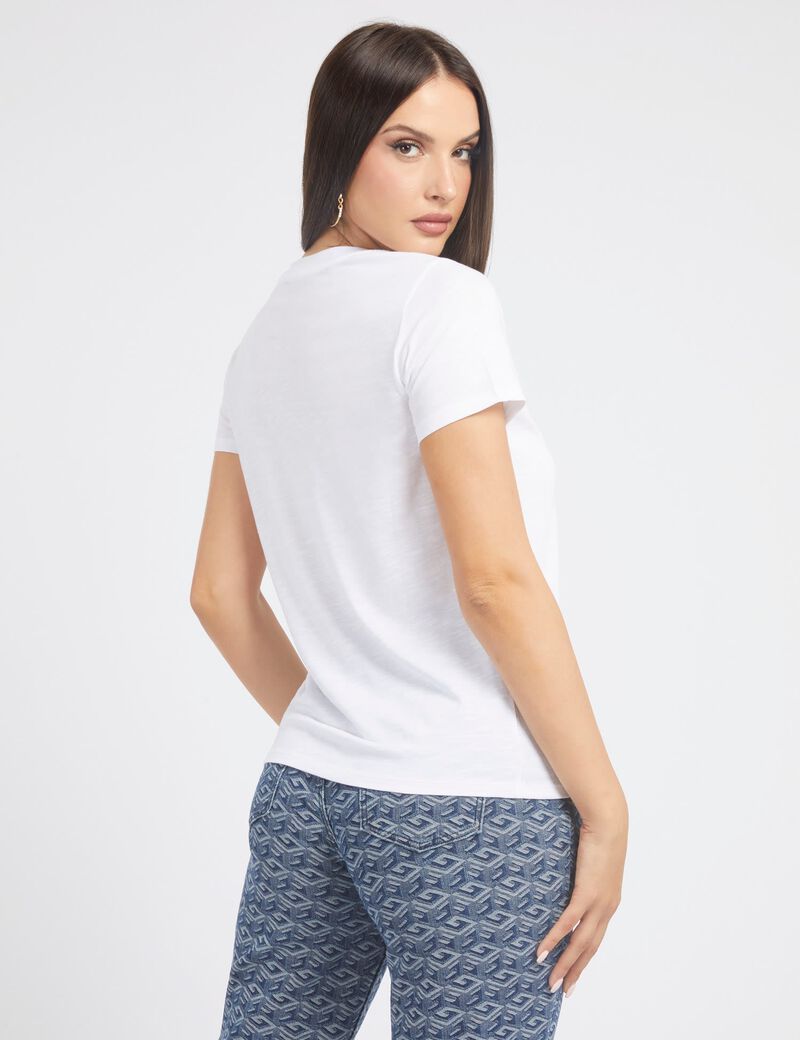 Rhinestones Front Logo T-Shirt