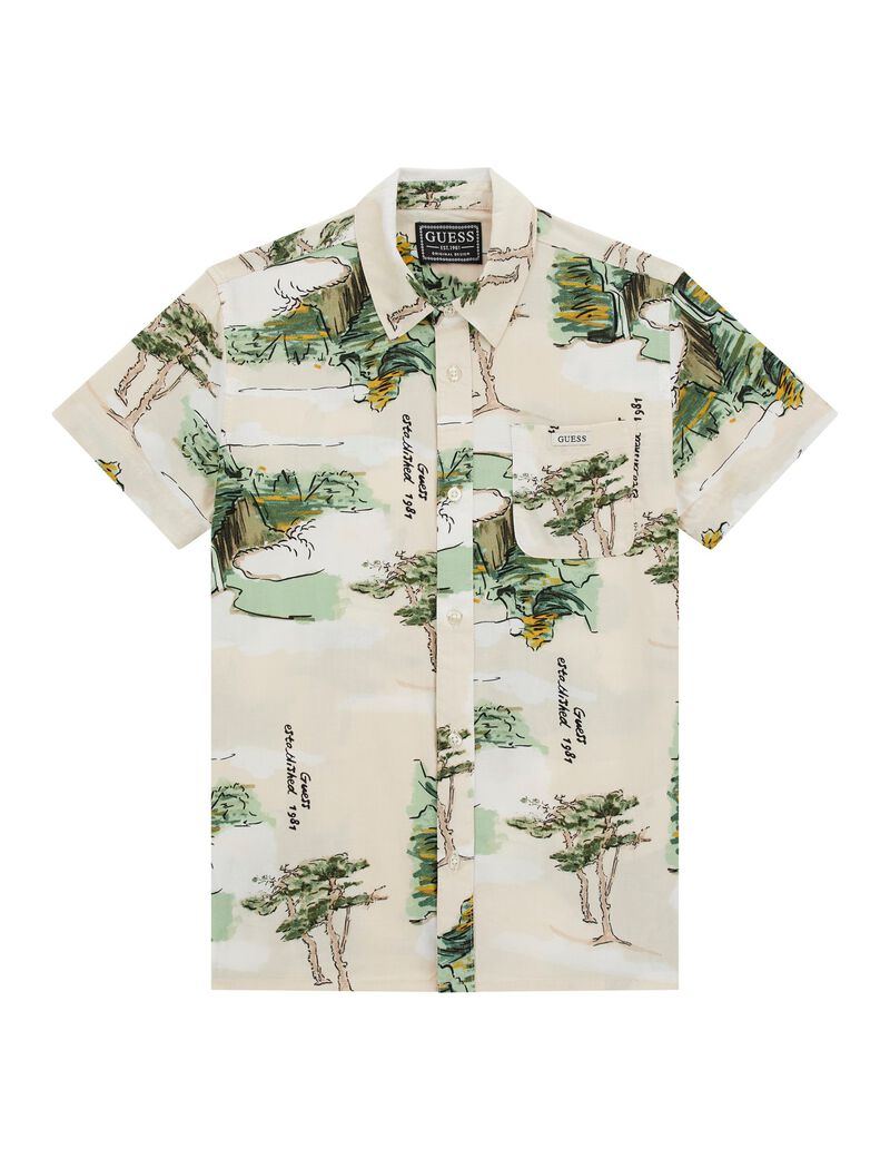 Oversize viscose shirt