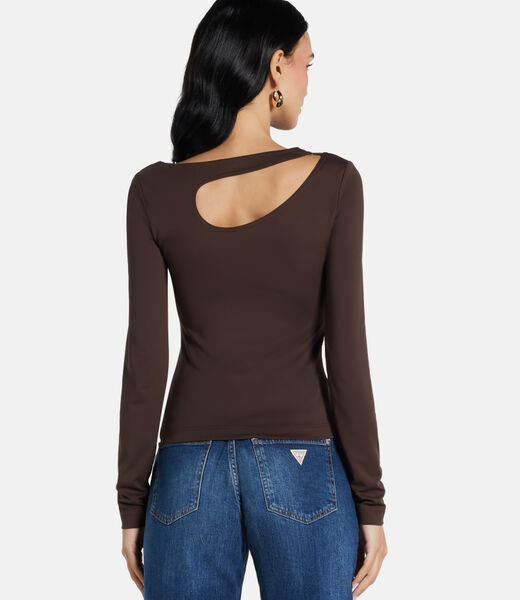 Cut-out buckle top