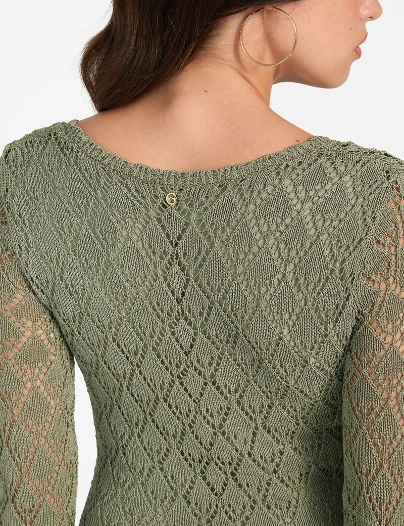 فستان ماكسي مفتوح من الأمام