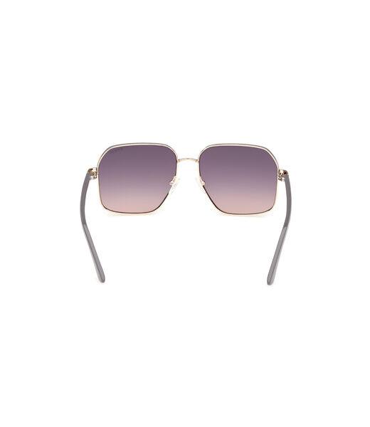 Geometric metal frame sunglasses