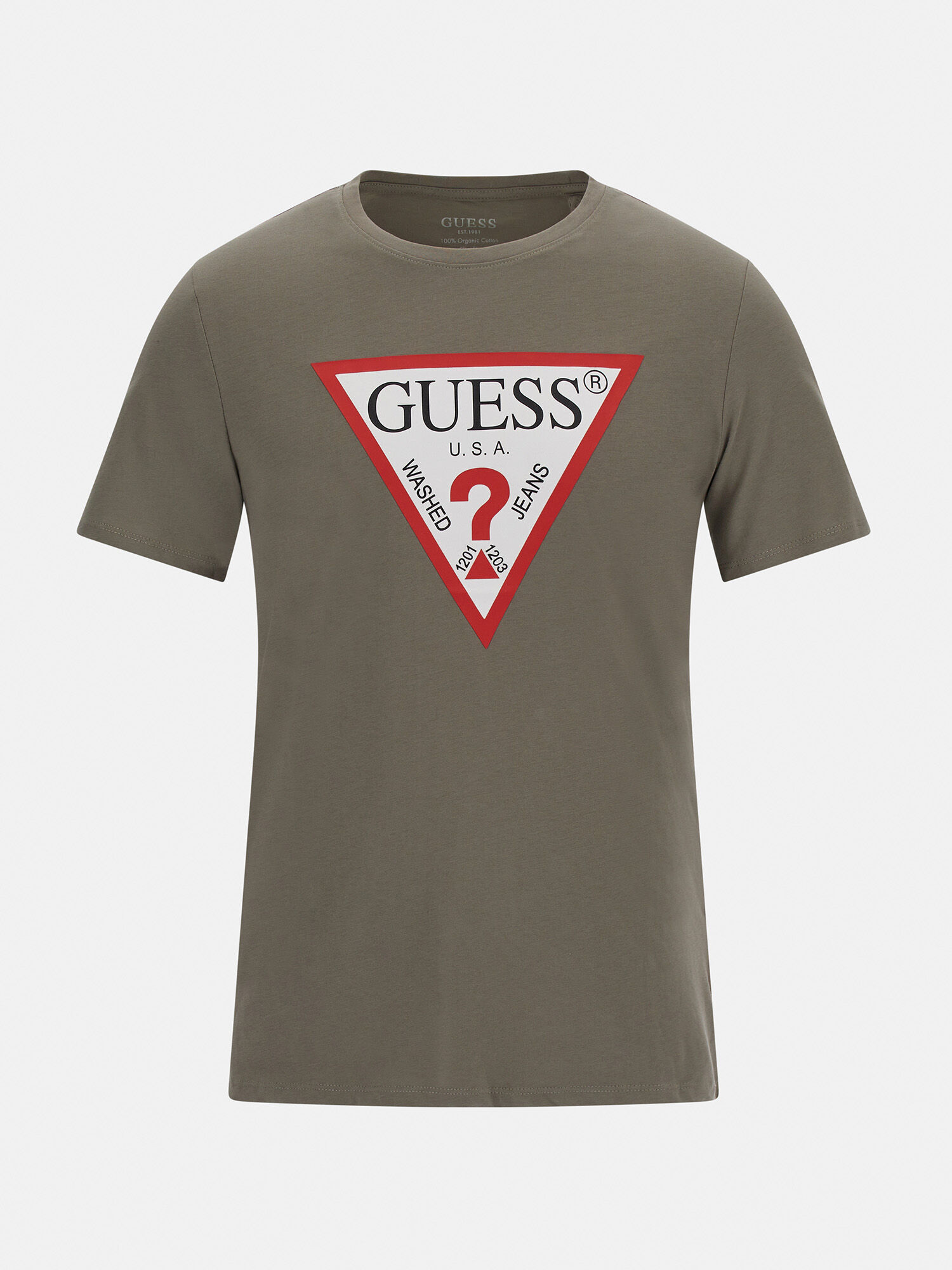 Shop GUESS Online Triangle Logo T Shirt