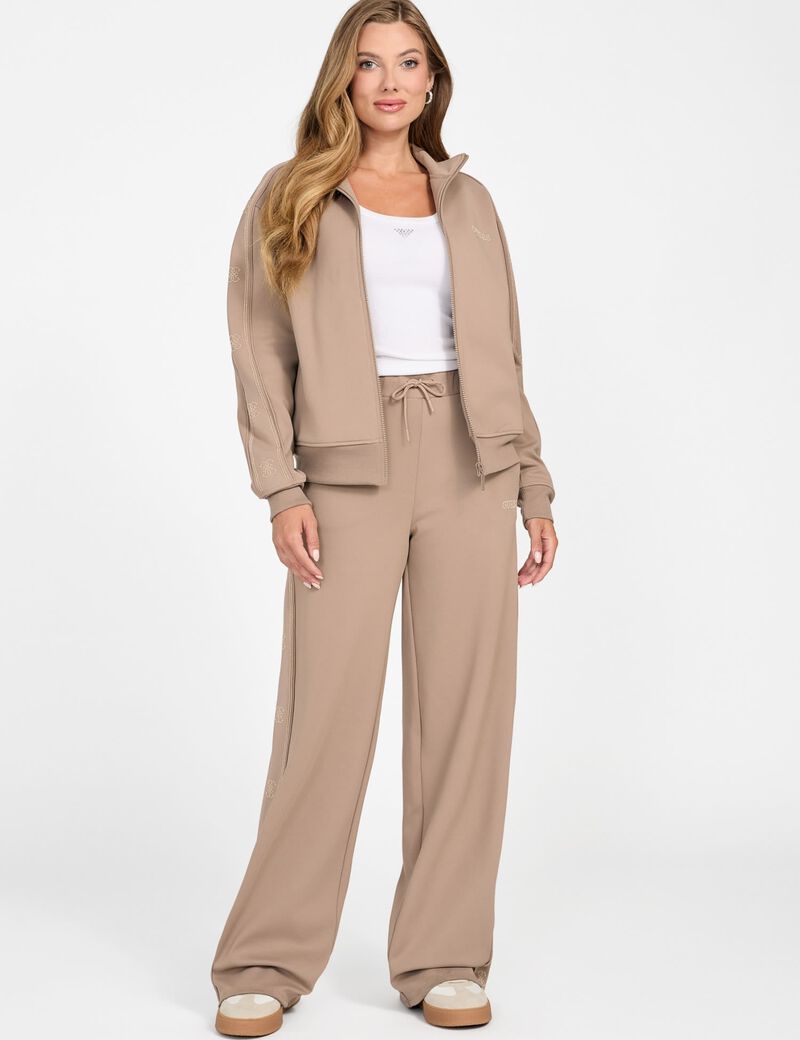 Wide-leg palazzo sweatpants