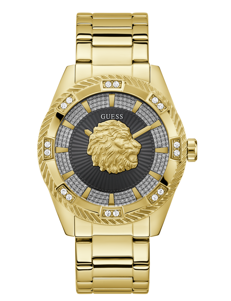 Mens Gold Tone Analog Watch