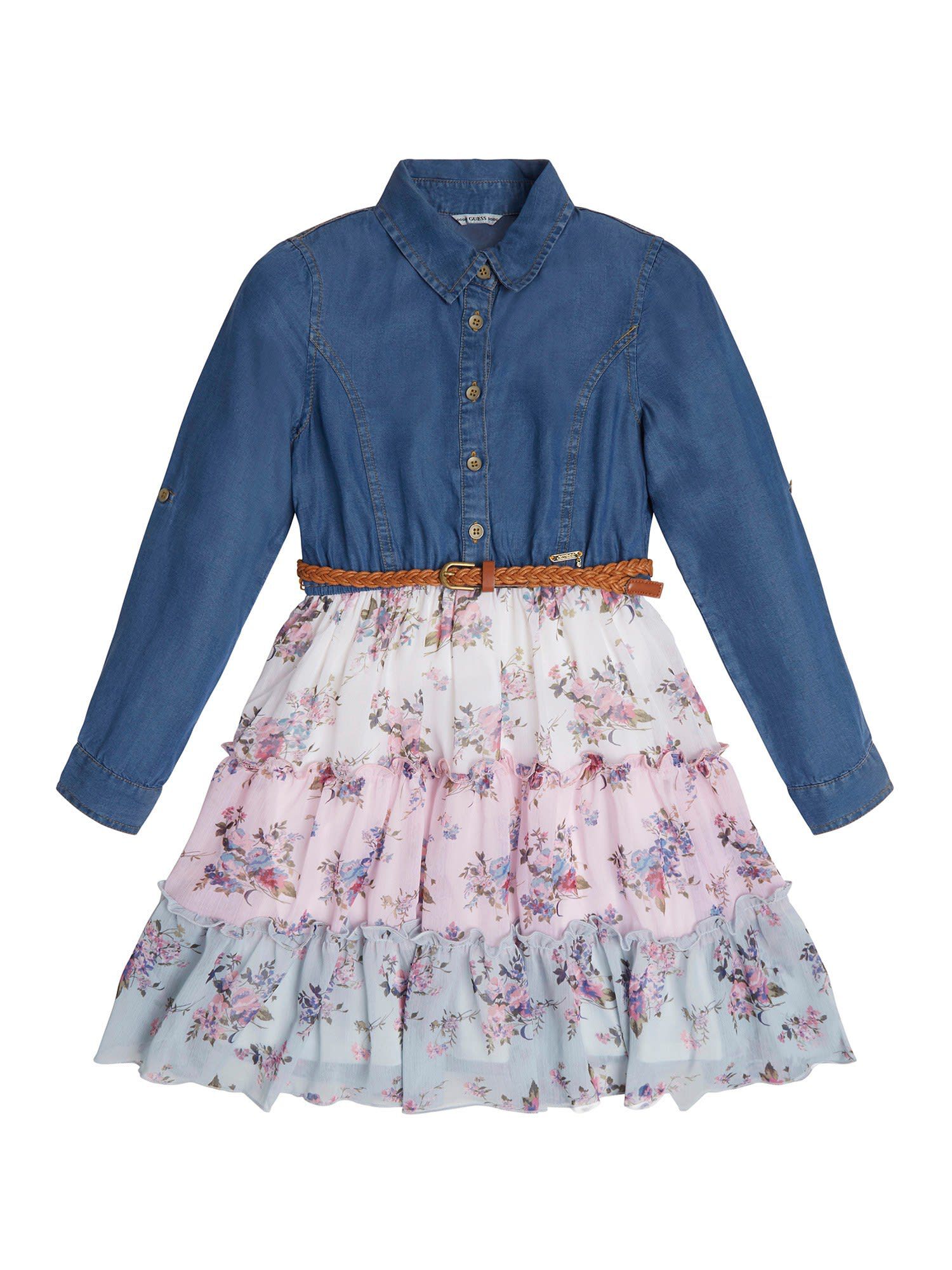 Guess denim shirt dress cheap