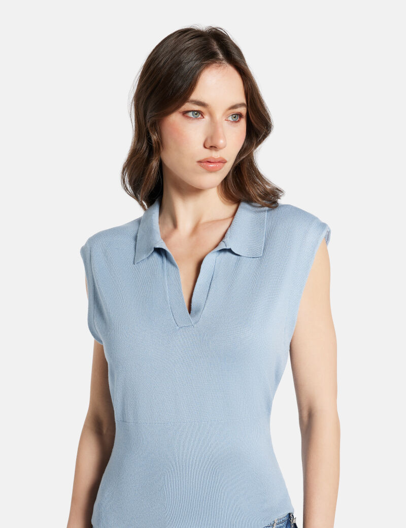 Ss Polo Collar Rhode Sweater