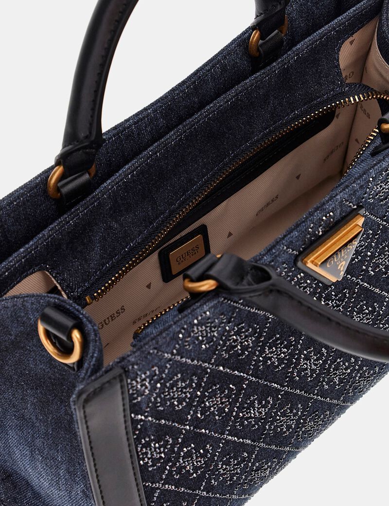 Dili 4G logo rhinestone handbag