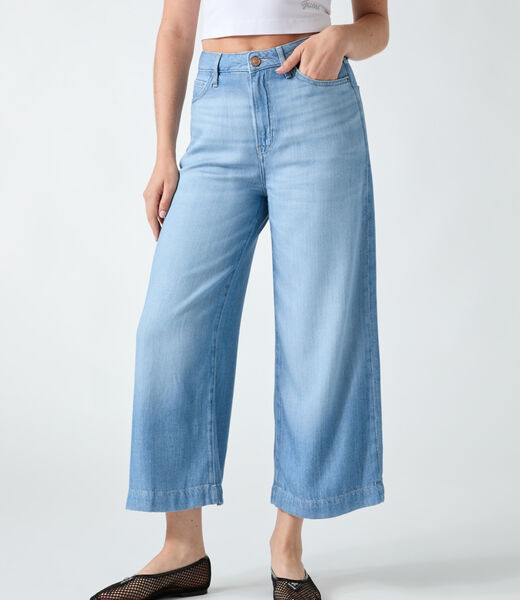 guess bellflower crop denim
