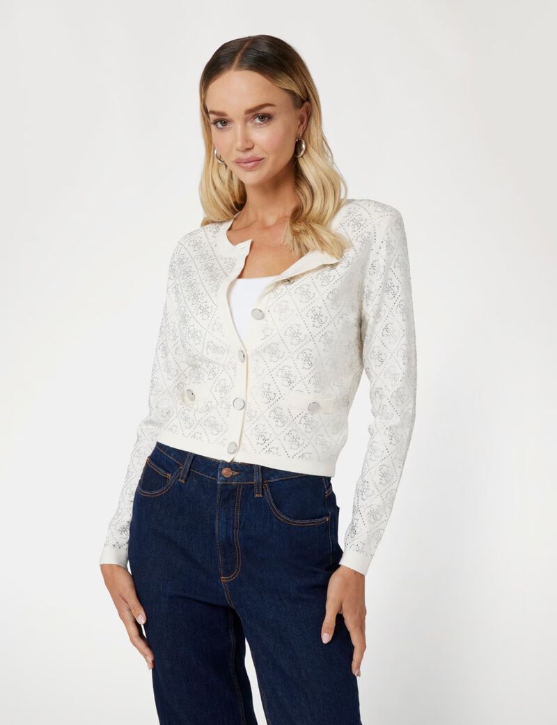 Paige 4g stones cardi sweater