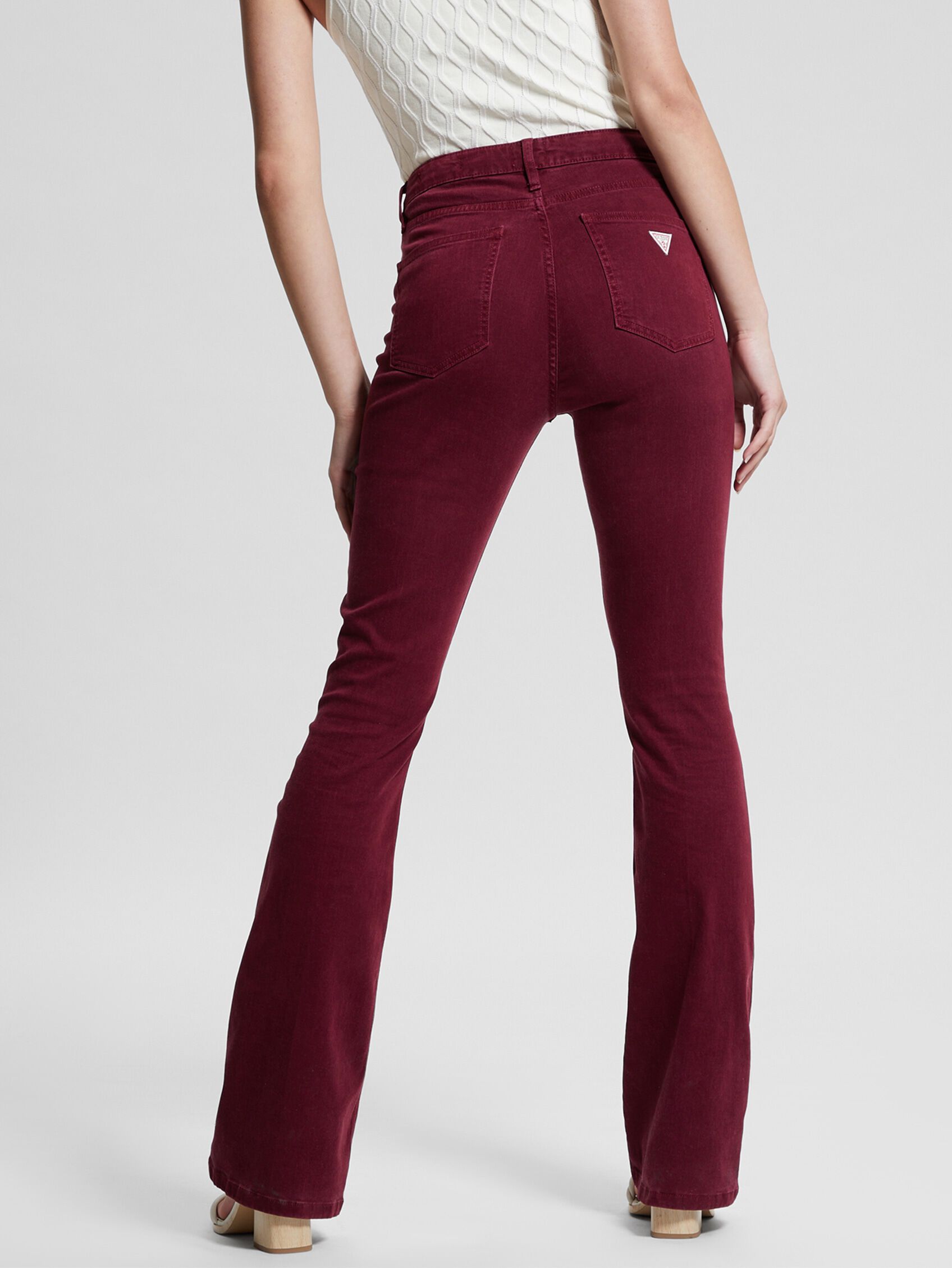Stretchy flare hot sale pants