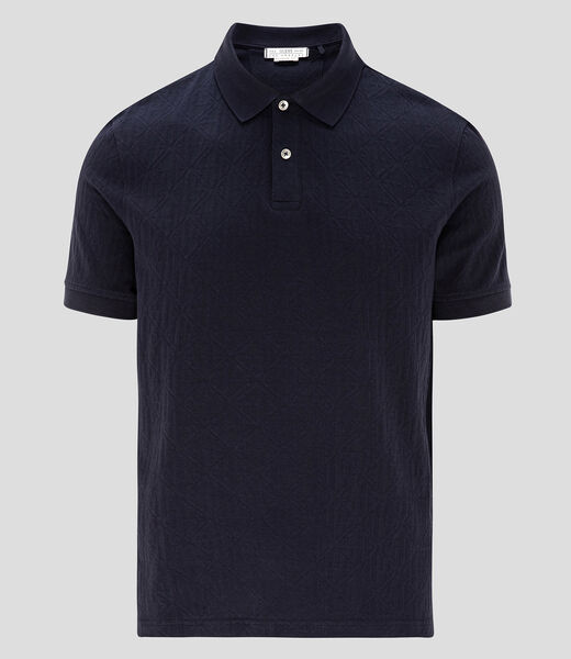 Jacquard allover polo tshirt