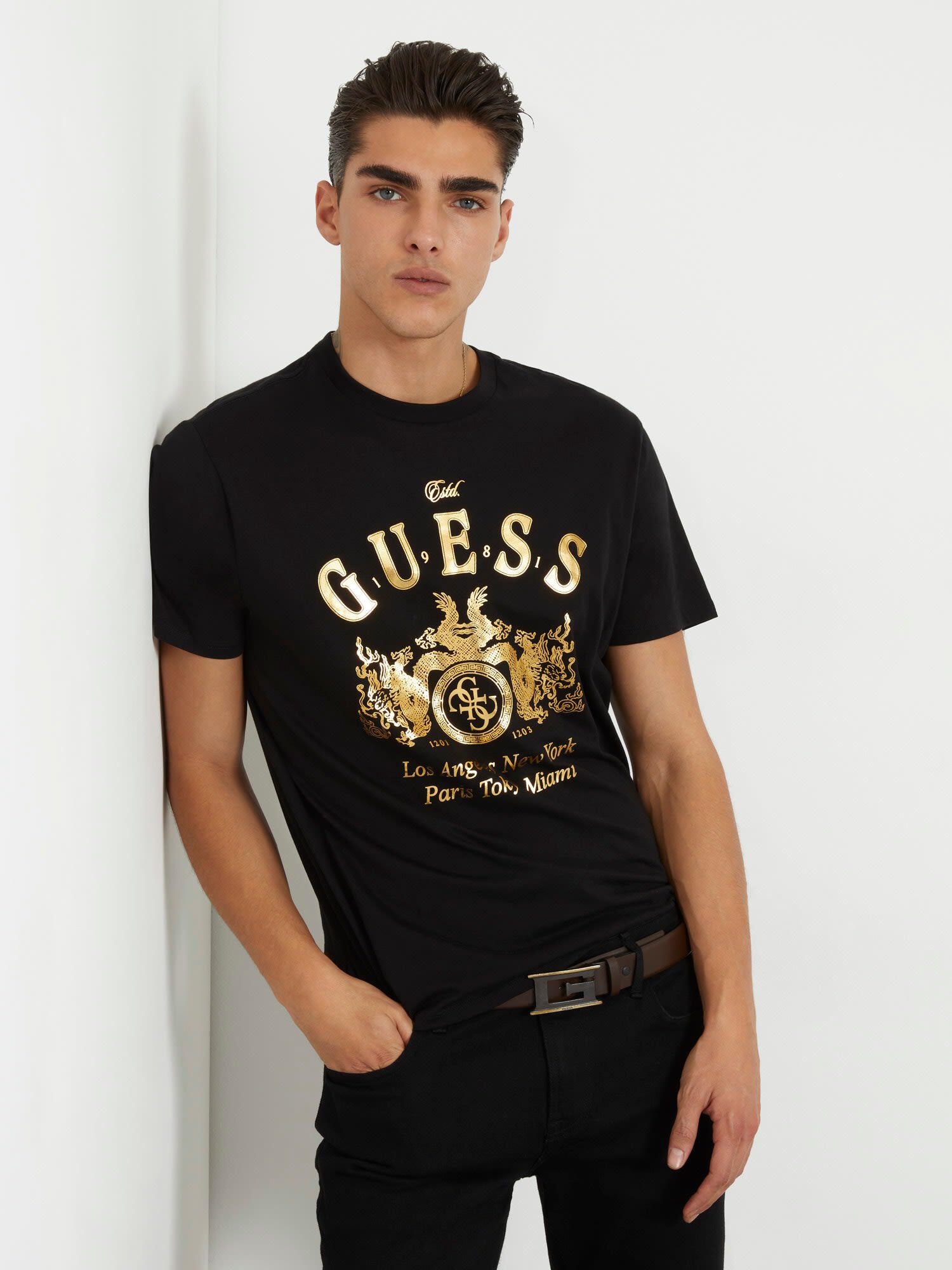 Guess guy shirts on sale