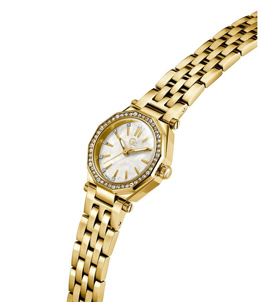 Gc Gleam metal gold tone watch