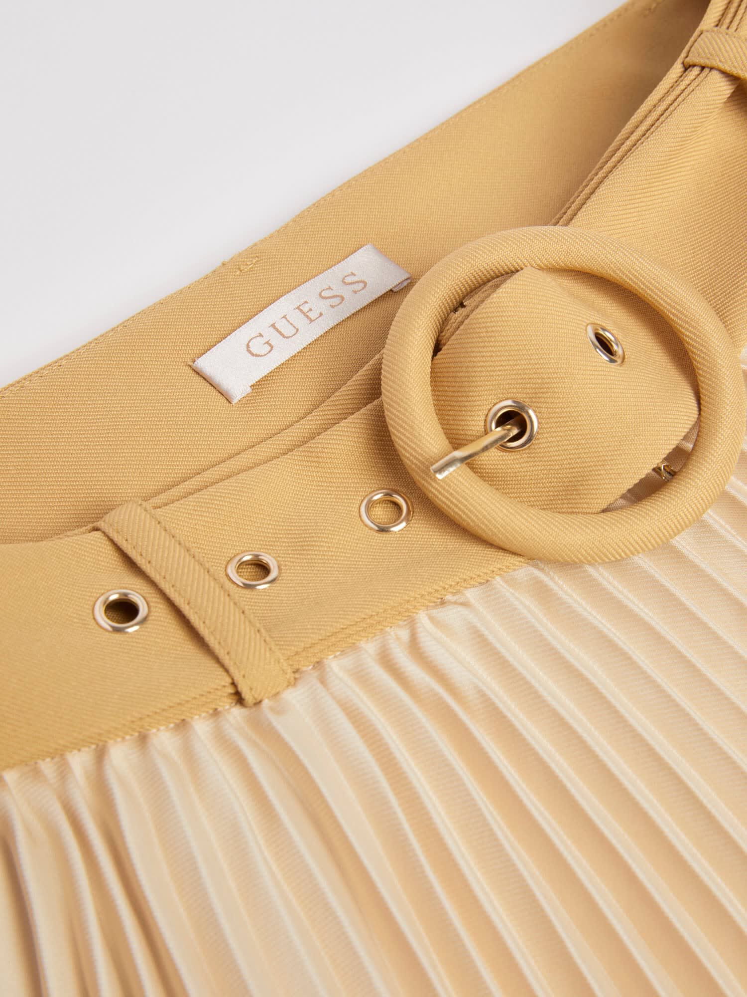 Shop GUESS Online Asymmetrical Pleated Skirt
