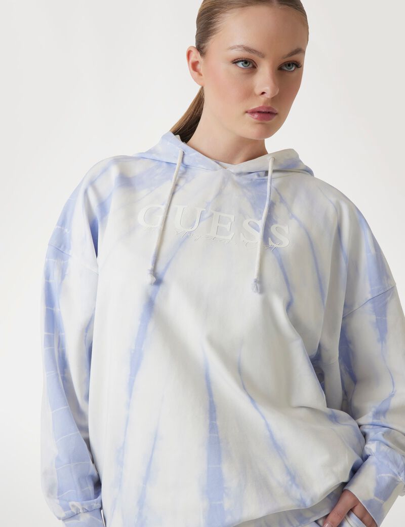 Tie-dyed logo sweatshirt