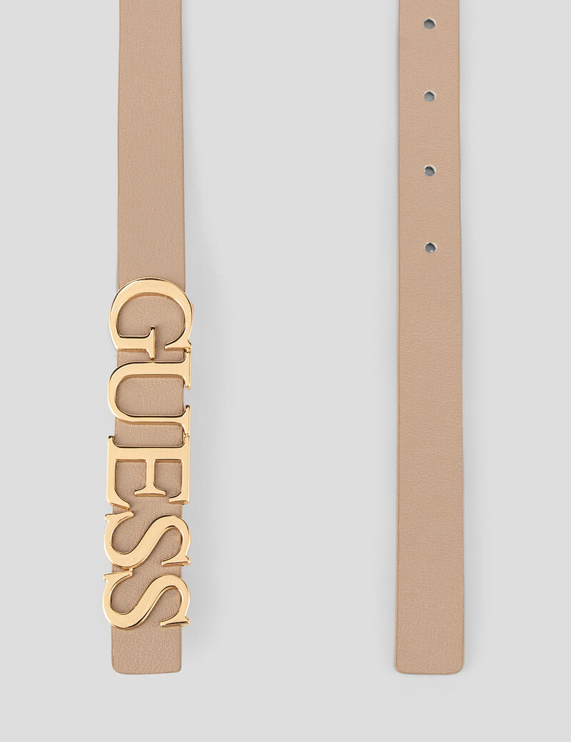 guess logo belt