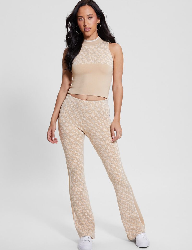 Sleeveless 4G sweater top