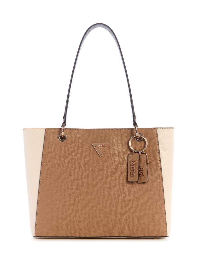 guess noelle saffiano shopper