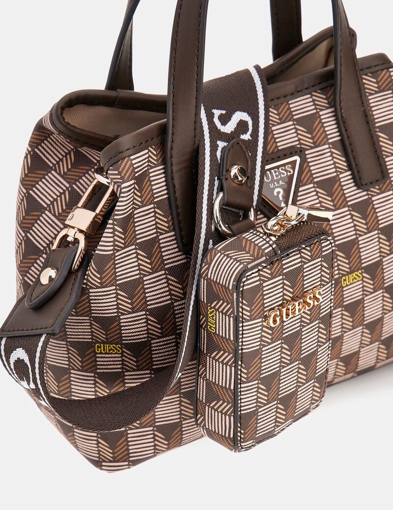 حقيبة يد G ويف صغيرة بطبعة هندسية