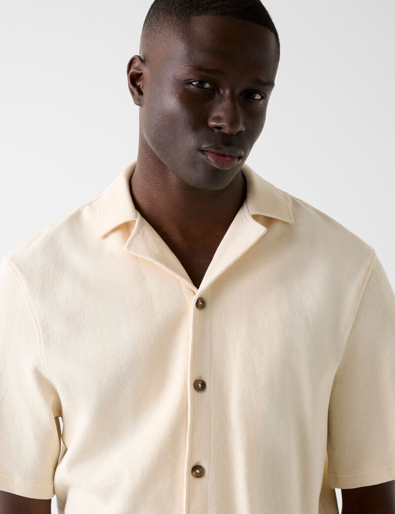 guess knitted bowling shirt