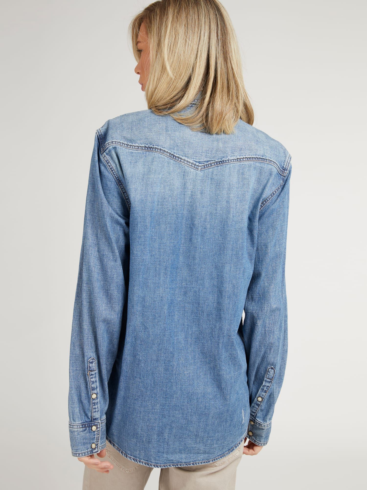 Guess denim shirt outlet