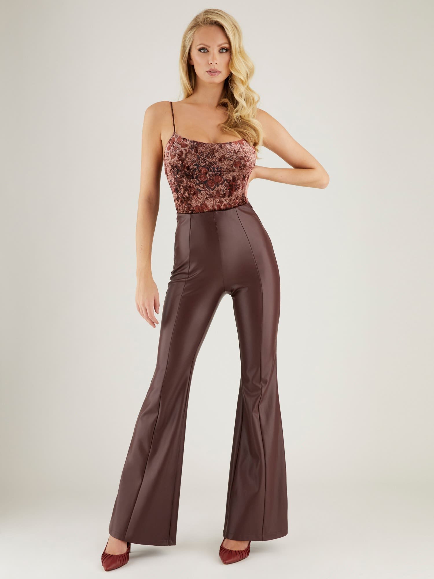 Guess butter faux leather pants cheap