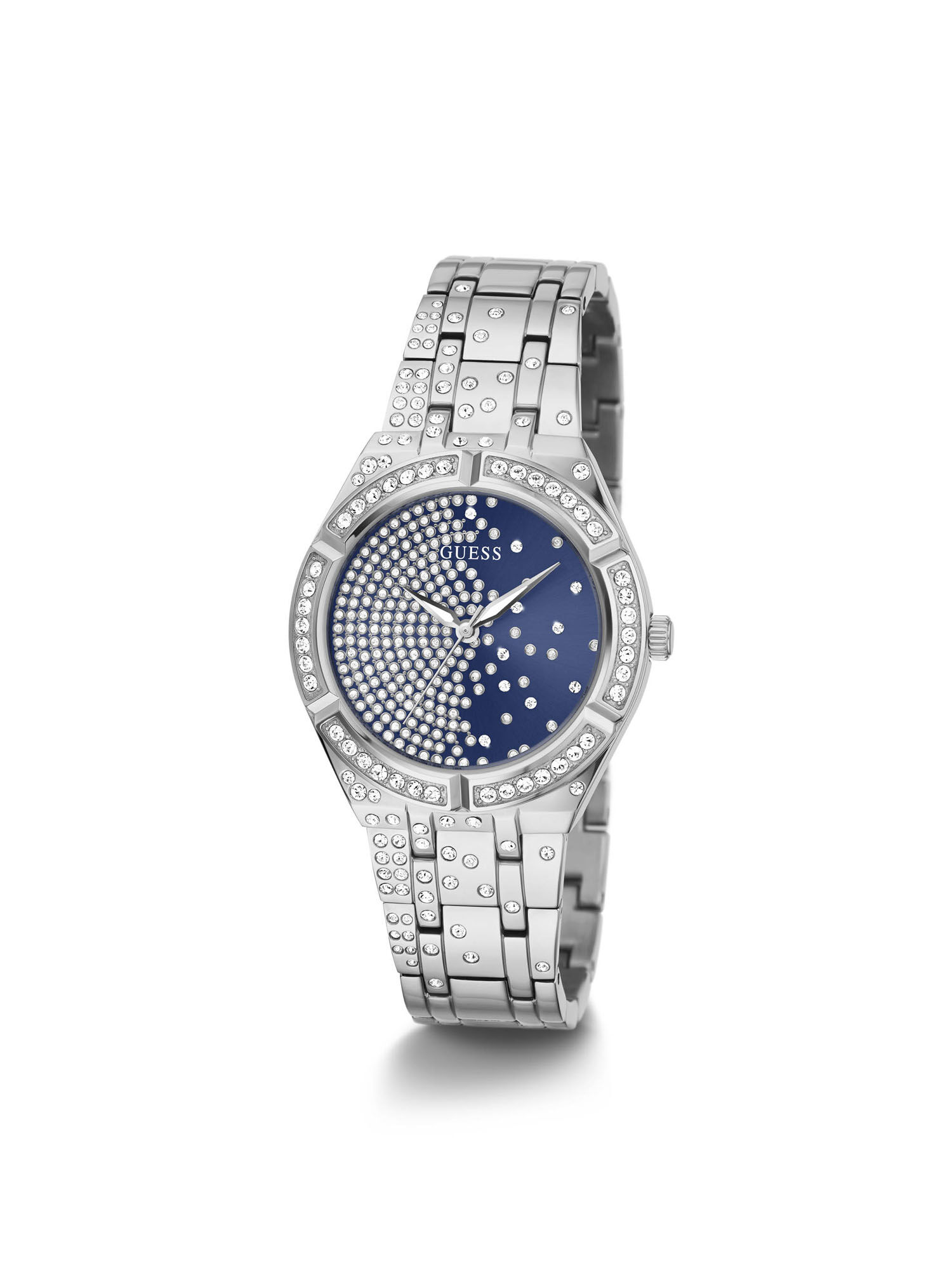 Shop GUESS Online Ladies Silver Watch