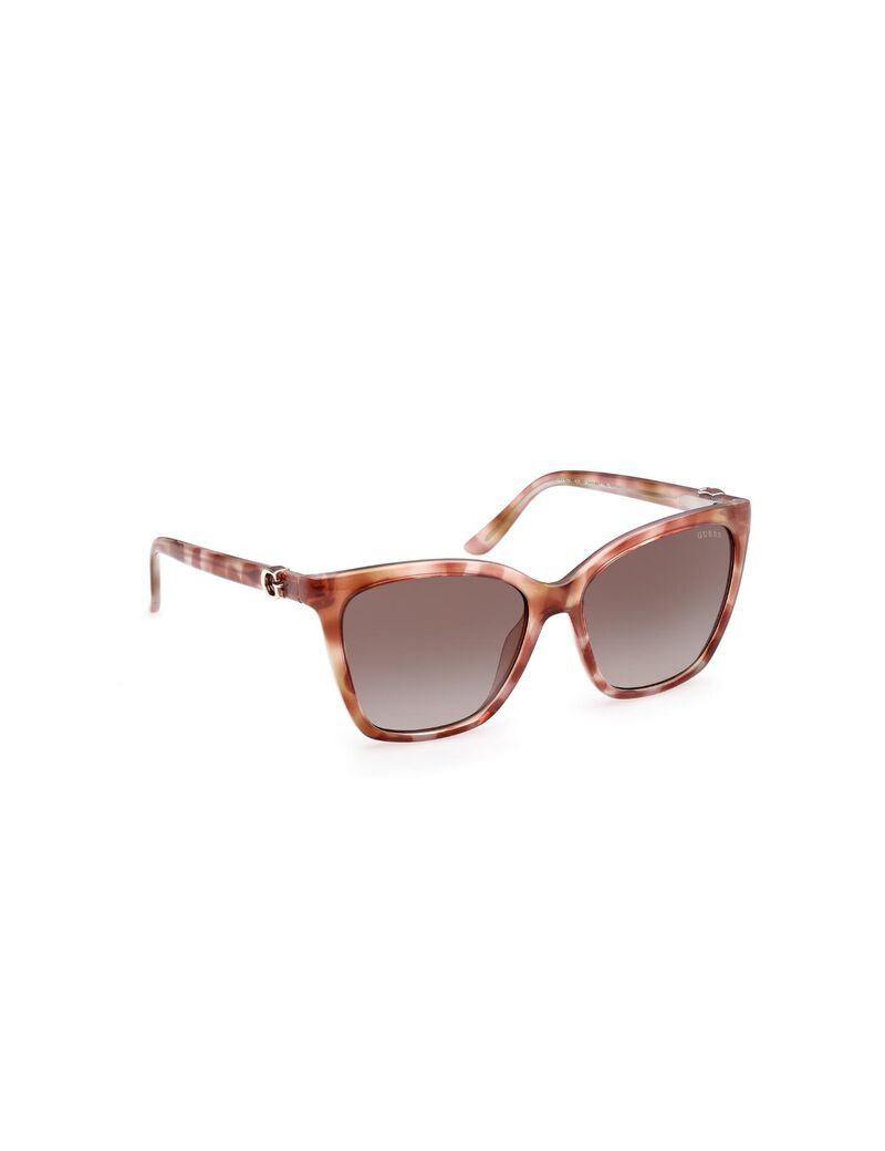 Square gradient brown smoke sunglasses