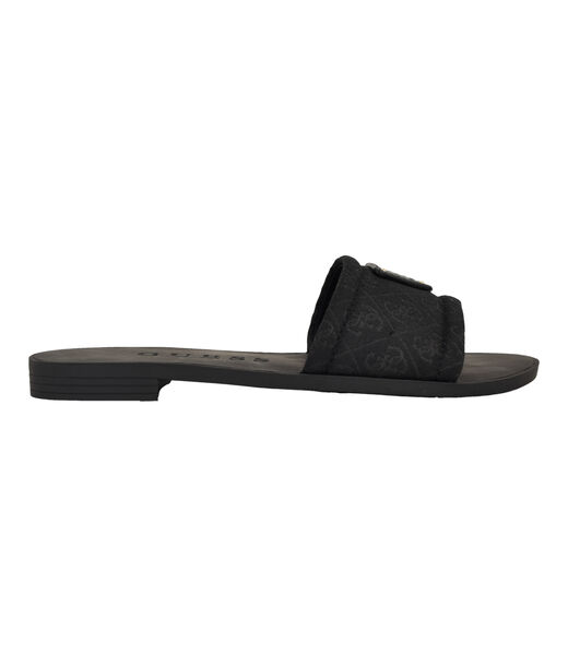 Elysone logo flat sandals
