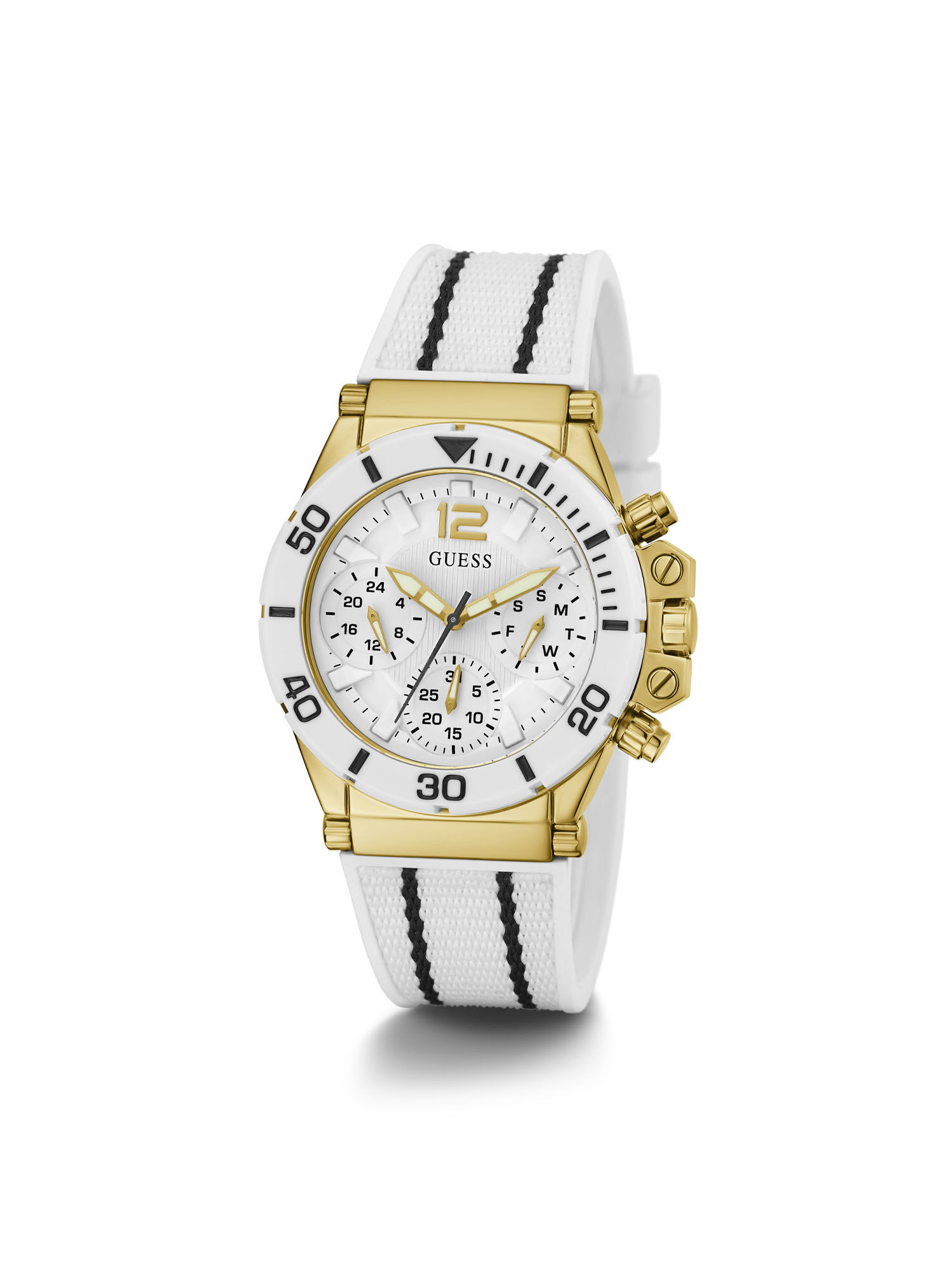 White and gold guess watch cheap